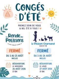 Vacaaaaaaaaances !!

L'heure est venue pour nous de faire une vraie pause bien méritée !

Merci pour vos visites, pour vos mots et pour vos encouragements toujours, vous êtes des amours ❤️

On se retrouve le jeudi 27 août à 10h pour le salon de thé et le mercredi 26 août à 10h pour la boutique 

Prenez soin de vous !

À bientôt ❤️