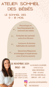 atelier sommeil des bébés